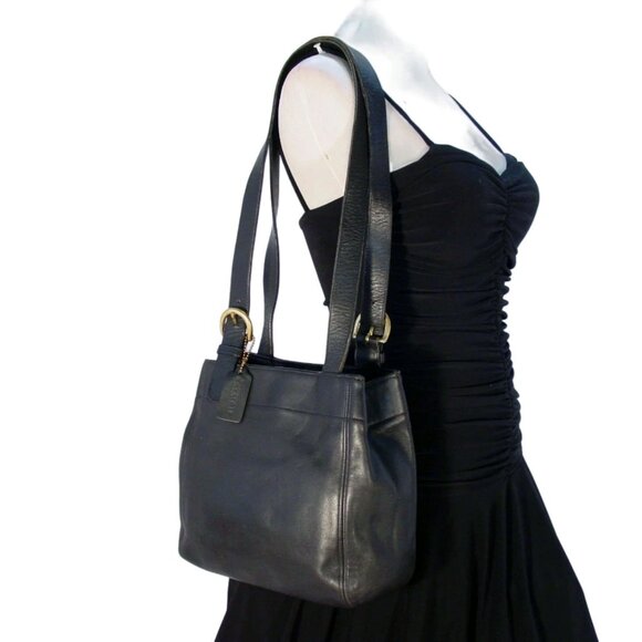 COACH 90's Vintage Waverly Soho Buckle Tote Shoulder Bag #H6C-4157 - Made in USA - Picture 3 of 12